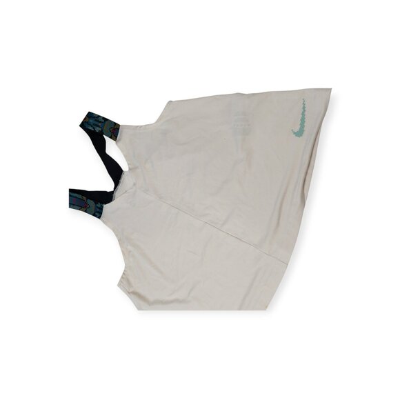 Nike Dri-Fit Womens Loose-Fit Tank Top White W/ Patterned Straps Size S - Picture 5 of 9